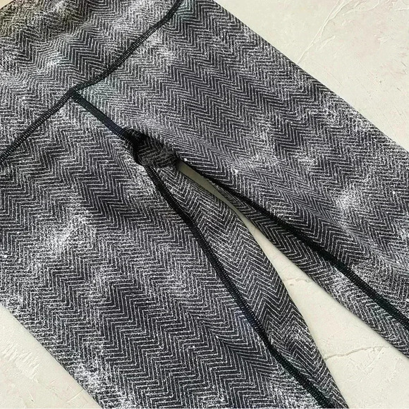 Lululemon Wunder Under Pant III In Diffusion White Black Size 4 - Picture 7 of 10